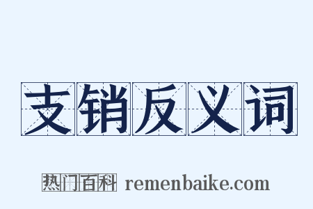 支销反义词是什么意思的图片